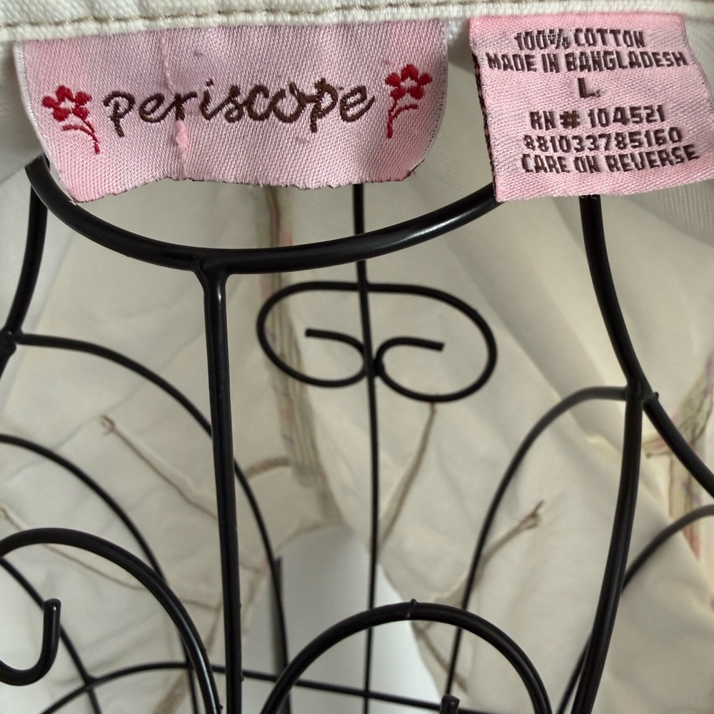 Periscope Women's White Denim Jacket, L - Picture 2 of 8
